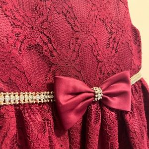 American Princess Maroon girls size 6 dress